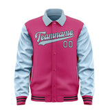 Custom Pink Light Blue Jacket
