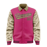 Custom Pink Light Khaki Jacket