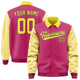 Custom Pink Light Yellow Jacket