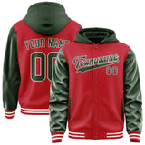 Custom Red Dark Green Jacket