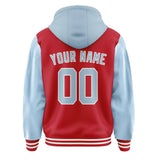 Custom Red Light Blue Jacket