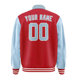 Custom Red Light Blue Jacket