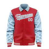 Custom Red Light Blue Jacket