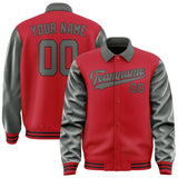 Custom Red Dark Grey Jacket