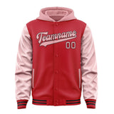 Custom Red Light Pink Jacket