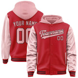 Custom Red Light Pink Jacket