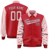 Custom Red Light Pink Jacket
