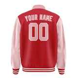 Custom Red Light Pink Jacket