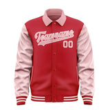 Custom Red Light Pink Jacket
