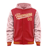Custom Red Light Pink Jacket