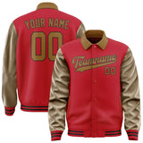 Custom Red Khaki Jacket