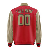 Custom Red Light Khaki Jacket