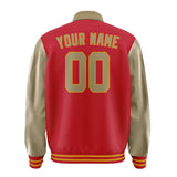 Custom Red Light Khaki Jacket