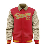 Custom Red Light Khaki Jacket