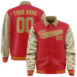 Custom Red Light Khaki Jacket