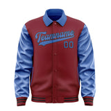 Custom Crimson Red Sky Blue Jacket