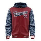 Custom Crimson Red Blue Jacket