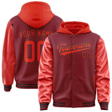Custom Crimson Red Orange Red Jacket