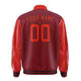 Custom Crimson Red Orange Red Jacket
