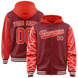 Custom Crimson Red Orange Red Jacket
