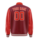 Custom Crimson Red Orange Red Jacket