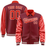 Custom Crimson Red Orange Red Jacket
