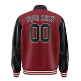 Custom Crimson Red Black Jacket