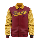 Custom Crimson Red Yellow Jacket