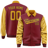 Custom Crimson Red Yellow Jacket