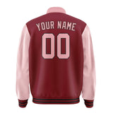 Custom Crimson Red Light Pink Jacket