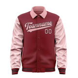 Custom Crimson Red Light Pink Jacket