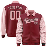 Custom Crimson Red Light Pink Jacket