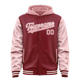 Custom Crimson Red Light Pink Jacket
