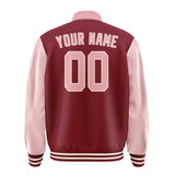 Custom Crimson Red Light Pink Jacket