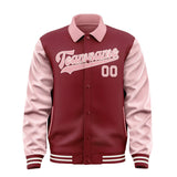 Custom Crimson Red Light Pink Jacket