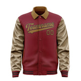 Custom Crimson Red Khaki Jacket