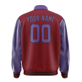 Custom Crimson Red Light Purple Jacket
