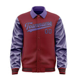 Custom Crimson Red Light Purple Jacket