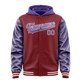 Custom Crimson Red Light Purple Jacket