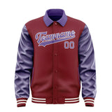 Custom Crimson Red Light Purple Jacket