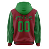 Custom Crimson Red Emerald Green Jacket