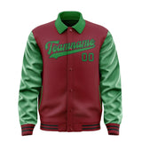 Custom Crimson Red Emerald Green Jacket