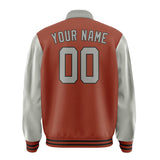 Custom Coral Red Gray Jacket