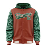 Custom Coral Red Green Jacket