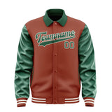Custom Coral Red Green Jacket