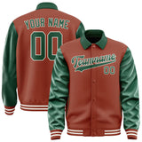 Custom Coral Red Green Jacket