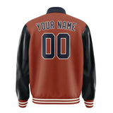 Custom Coral Red Navy Jacket