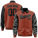 Custom Coral Red Black Jacket