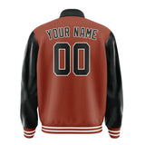 Custom Coral Red Black Jacket
