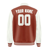 Custom Coral Red White Jacket